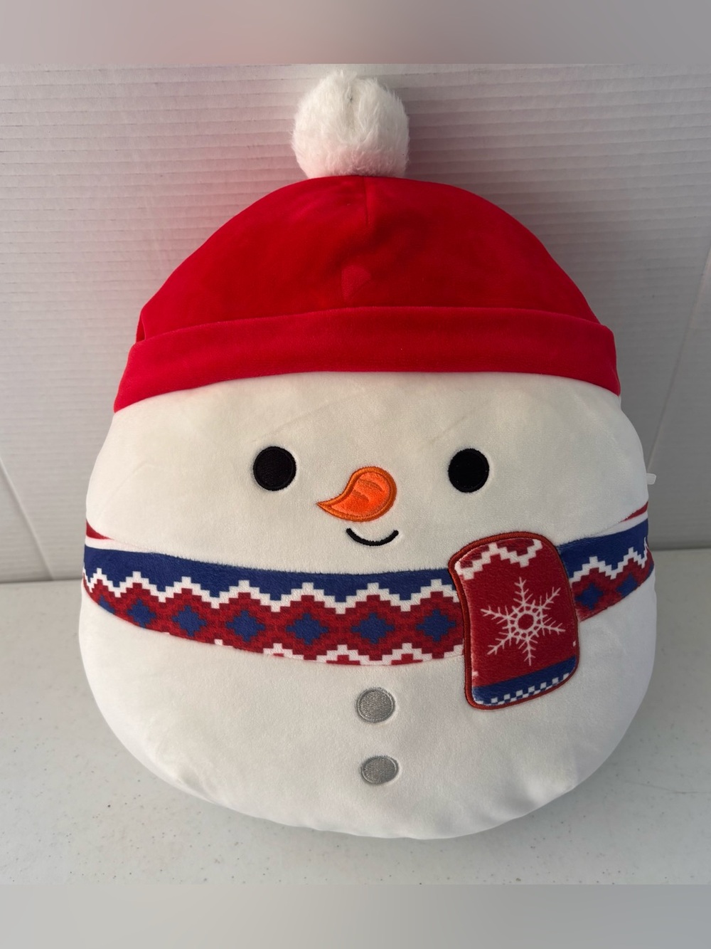 Squishmallows Manny the Snowman Plush Stuffed Animal Toy 15" by Kelly toy